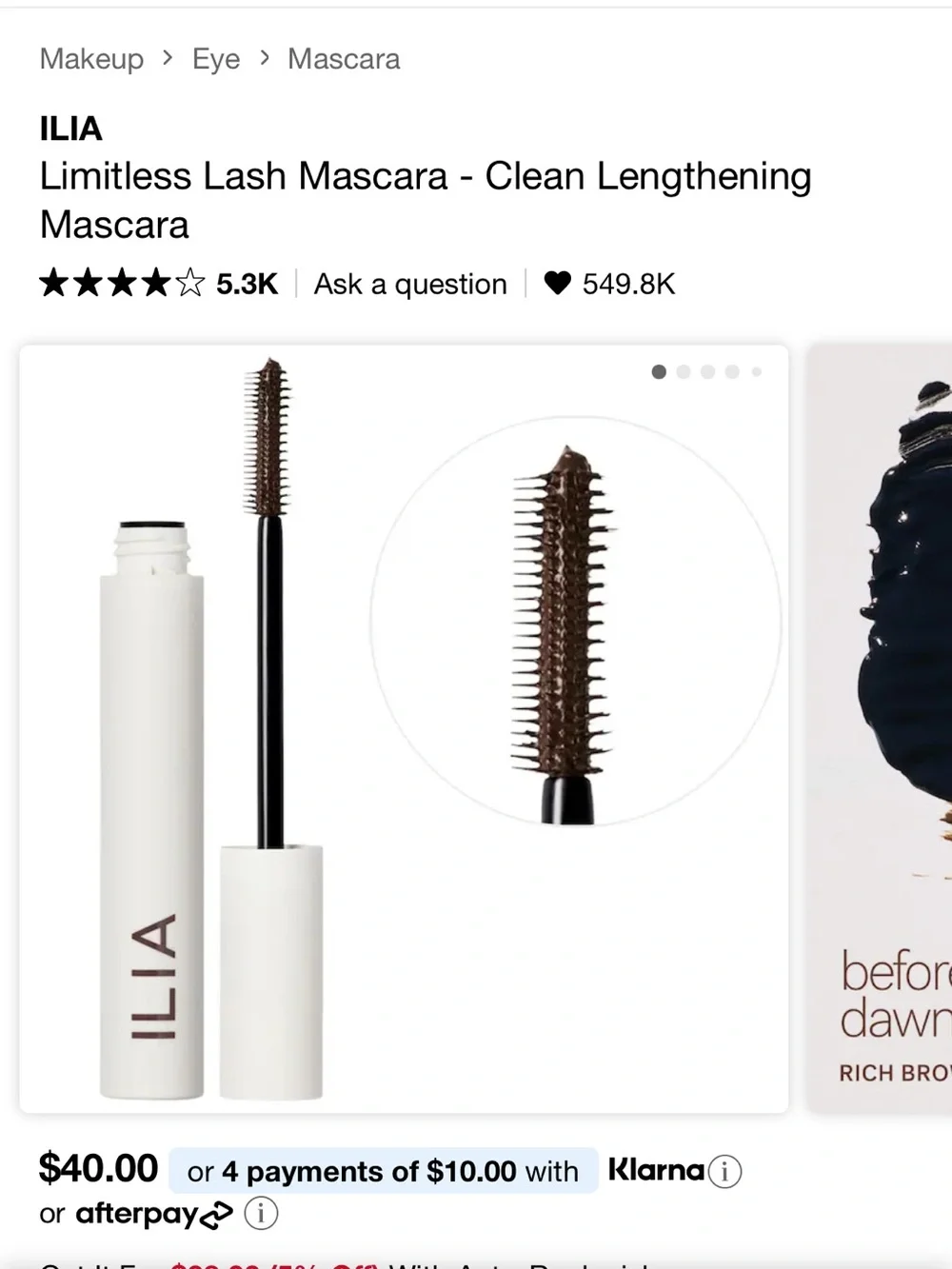 ILIA Limitless Lash Mascara – Before Dawn
